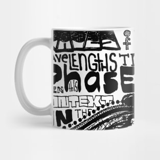 Fluid Dynamics Doodle Black Mug